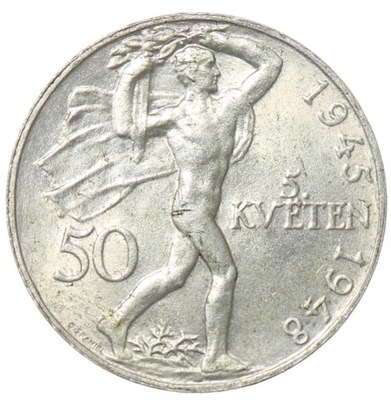 50 koron - Powstanie Praskie-Czechosłowacja - 1948