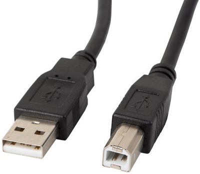 Kabel 1m USB 2.0 A-B AB MM HQ black do drukarki 100cm