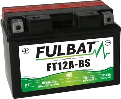 BATERÍA FULBAT YT12A-BS FT12A-BS 12V 10AH 175A  