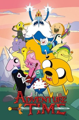 Pora na Przygodę Bohaterowie Adventure Time plakat