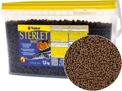 TROPICAL Sterlet Basic S 3L Pokarm dla jesiotrów