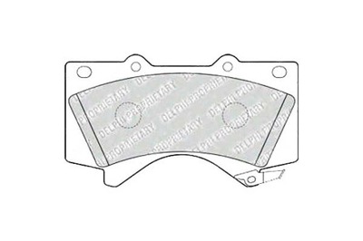 Delphi lp2134 набір гальмівних колодок гальмівних, гальма дискові фото №1