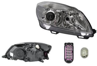 Фара правий skoda fabia 5j roomster 10- hella фото №1