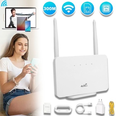 ROUTER 4G LTE 300MBPS 2,4GHZ 802.11N (WI-FI 4) BEZPRZEWODOWY MODEM 4G SIM