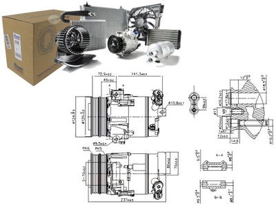 COMPRESOR DE ACONDICIONADOR ALFA ROMEO 159 BRERA SPIDER 2.4D 09.05-12.12  