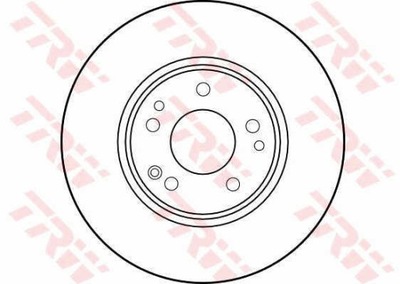 DISCS BRAKE FRONT TRW DF1594  