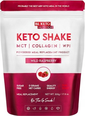 BE KETO KETO SHAKE DZIKA MALINA 500g - SUPLEMENT DIETY