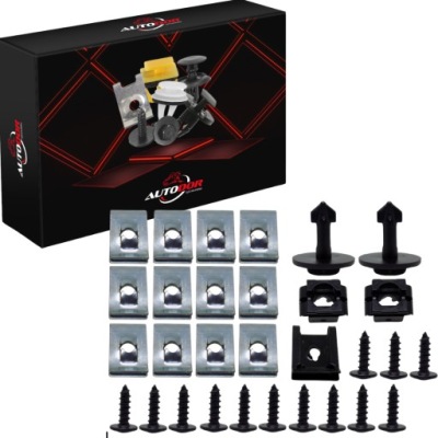 Audi a4 b6 b7 набір кліпси захист двигуна гвинт фото №1