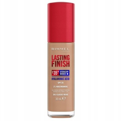 Rimmel Lasting Finish 35HR Nawilżający Podkład Do Twarzy 201 Classic Beige