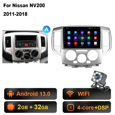 RADIO DE AUTOMÓVIL CON SYSTEMEM ANDROID 13 PARA NISSAN NV200 2011 2015 2016 2017-2018 CARPLAY AUTO  