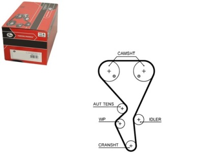 Ремень распределительного вала citroen c4 coupe 1.6 16v la_ фото №1