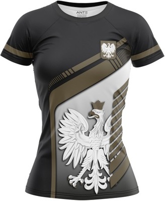 Koszulka Damska KIBICA Sportowa T-Shirt POLSKA XS