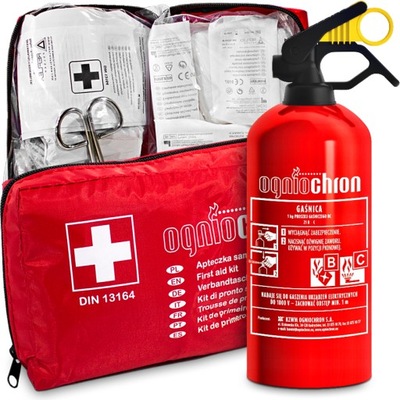 OGNIOCHRON BOTIQUÍN DIN13164 EXTINGUIDOR DE AUTOMÓVIL PERCHERO 1KG GP-1Z BC/MP  