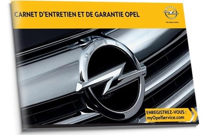 Opel Czysta Francuska Książka Serwisowa 2013-17