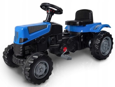 Traktor z przyczepką na pedały XXL niebieski