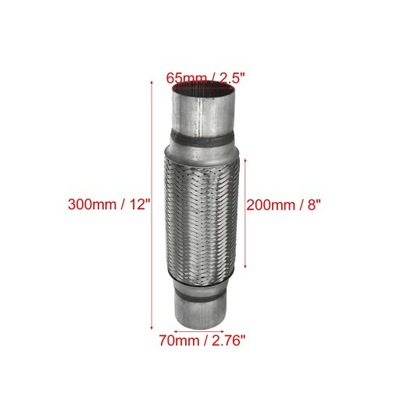 51MM 58MM 65MM 76MM ZE СТАЛИ НЕРЖАВЕЮЩЕЙ ГЛУШИТЕЛЬ АВТОМОБИЛЬНЫЙ ELASTYCZ~11700