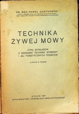 Technika żywej mowy 1937 r