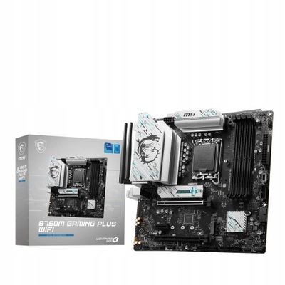 Płyta MSI B760M GAMING PLUS WIFI /B760/DDR5/SATA3/M.2 USB3.1/WiFi/BT/PCIe4