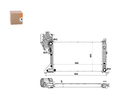 NRF RADUADOR DEL MOTOR 2062086 8MK376722001 8MK3767  