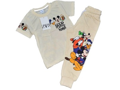 ZARA komplet dres 122-128 7-8joggers MINNIE Mickey