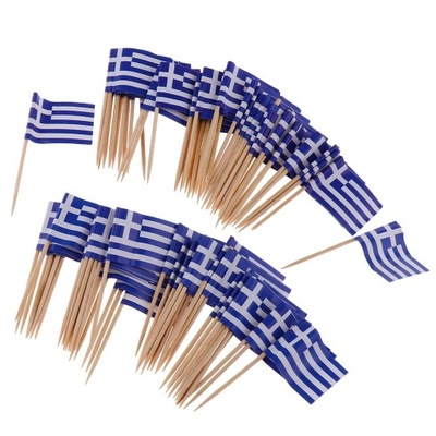 Wykałaczki 100 sztuk flag - Grecja