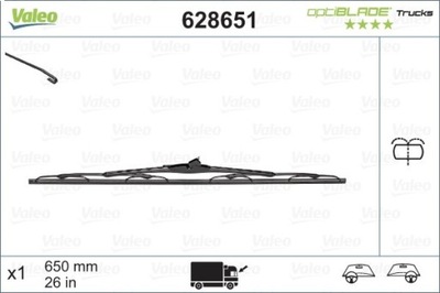 PIORO ДВОРНИКИ L-650 OPTIBLADE VALEO RENAULT PREMIUM (05/1996-2013) Z S