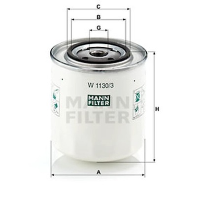 ФИЛЬТР МАСЛА MANN-FILTER W 1130/3 фото