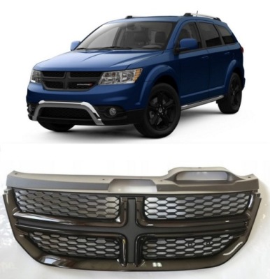 Dodge journey 2014 2022 решётка радиатора решётка радиатора чёрный блеск crossroad фото №1