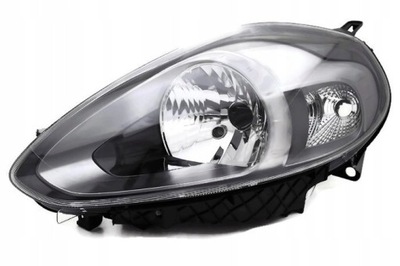 Fiat punto evo od 2009-фара левый новый чёрный фото №1