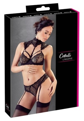 Komplet bielizny Cottelli LINGERIE r. 85B czarny