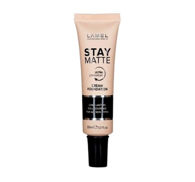 LAMEL COSMETICS STAY MATTE ULTRA LONGWEAR KREMOWY PODKŁAD DO TWARZY 404