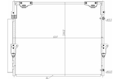 HART CONDENSADOR CONDENSADOR DE ACONDICIONADOR LAND CRUISER 200 08-  