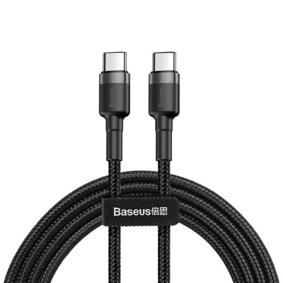 Kabel Baseus USB-C do C Quick Charge 3A 2m Czarny