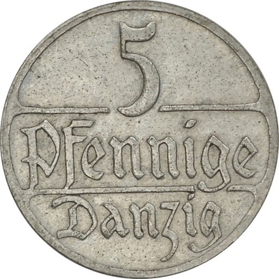 22.WM GDAŃSK, 5 FENIGÓW 1923