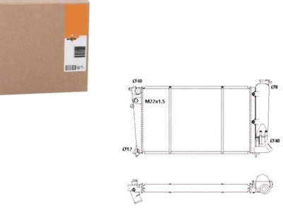 Nrf радіатор citroen xsara zx expert 1,4 1,8 1,9 фото №1