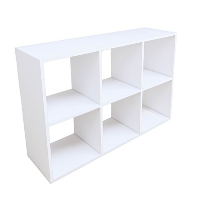 Regał Otwarty kostka 2x3 KALAX IKEA BIAŁY Książki Biurowy Segregatory