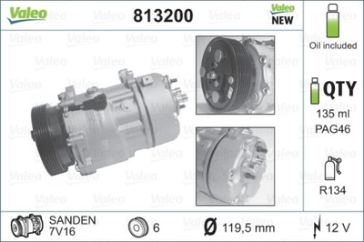 KOMPRESORIUS KONDICIONAVIMAS NEW ORIGINAL PART 813200 