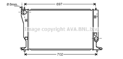 РАДИАТОРЫ ВОДЫ AVA QUALITY COOLING TO2398