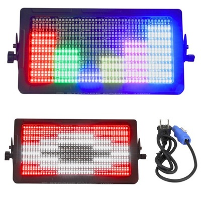 STROBOSKOP ŚWIATŁO DYSKOTEKOWE KOLOROFON OŚWIETLENI SCENICZNE LED RGB DMX