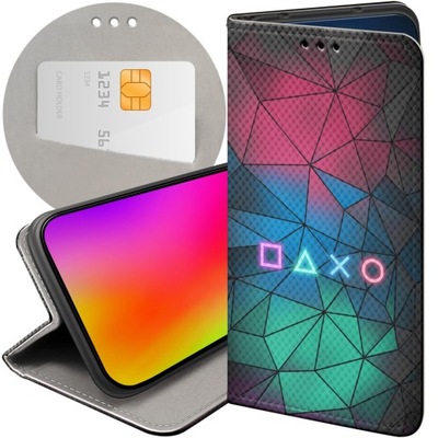 ETUI Z KLAPKĄ DO IPHONE 14 PRO WZORY DLA GRACZA GRACZ GAMER GAME OVER CASE