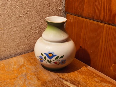 ZIELONY WAZON WAZONIK WZÓR KASZUBSKI LUBIANA PRL