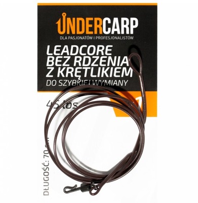 Under Carp - leadcore bez rdzenia z krętlikiem do