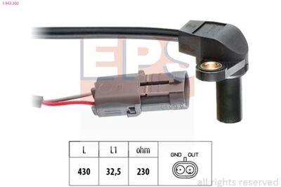 SENSOR POSICIÓN DE EJE CIGÜEÑAL RENAULT MASTER 2,5 98- 1-953-202  