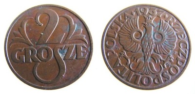 9089. POLSKA, 2 GROSZE, 1937 ST 2+