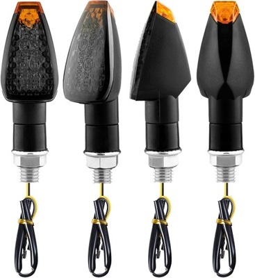 4X KIERUNKOWSKAZY DO MOTOCYKLA LED 12/24 V ŚWIATŁA MOTOCYKLOWE