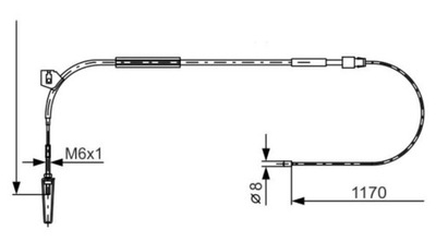 CABLE FRENOS DE MANO  