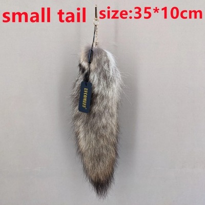 natural fox fur tail keychain furry 2024 chic y2k beautiful accessory 