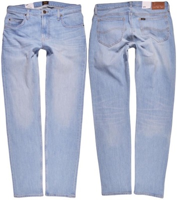 LEE spodnie TAPERED blue jeans RIDER _ W32 L32