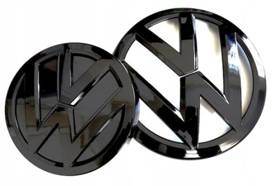 EMBLEMA NEGRO GOLF 7 SPORT VII GTI R VW JUEGO  