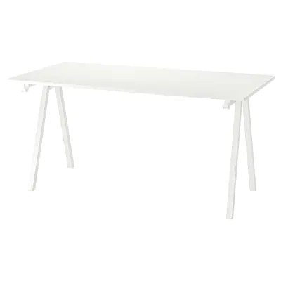 IKEA TROTTEN Biurko biały 160x80 cm